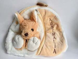 Australia Souvenir Plush Kangaroo Backpack Kids Soft Toy